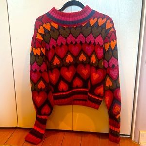 Farm Rio Full of Hearts sweater - worn only once!
